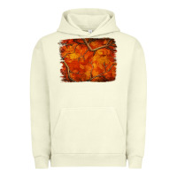 Pigment Pistachio orange hunter camouflage pattern brushstroke Urban Hoodie - Jasminsmagicworld