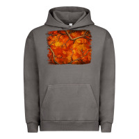 Pigment Tornado orange hunter camouflage pattern brushstroke Urban Hoodie - Jasminsmagicworld