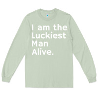 Matcha luckiest man alive Long Sleeve Tee - linhVisuals
