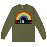 Army Green dick house Long Sleeve Tee - linhVisuals