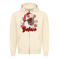 Sandshell african american santa believe Zipper Hoodie - RanaPortraitStore