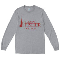 Heather Grey st. john fisher collage Long Sleeve Tee - linhVisuals