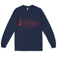 Navy st. john fisher collage Long Sleeve Tee - linhVisuals