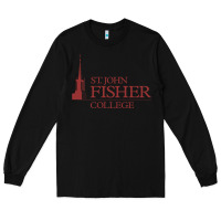 Black st. john fisher collage Long Sleeve Tee - linhVisuals
