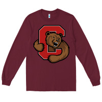 Burgundy The cornell big red Long Sleeve Tee - linhVisuals