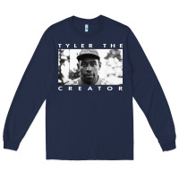 Navy tyler the creator Long Sleeve Tee - linhVisuals