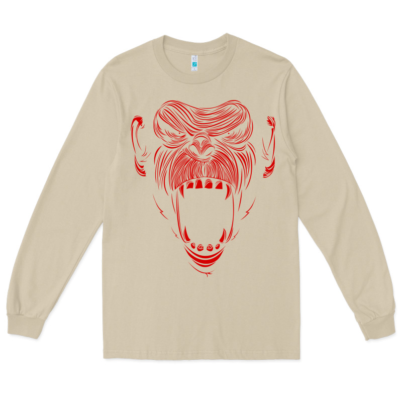 Primal Onnit T Chimp Long Sleeve Tee by linhVisuals | Teevron