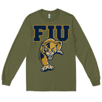 Army Green The fiu panthers Long Sleeve Tee - linhVisuals