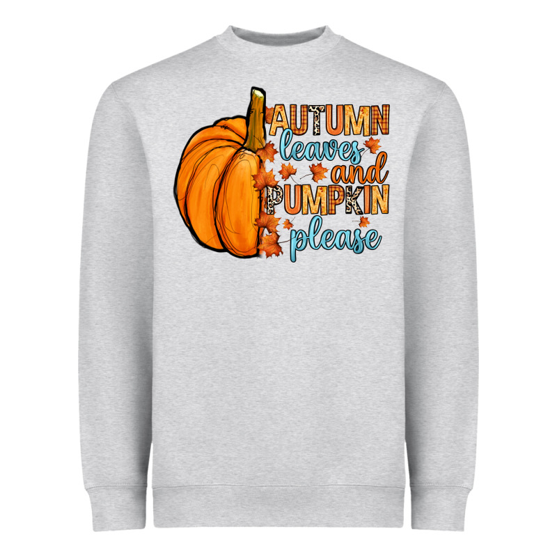 Autumn Leaves And Pumpkin Please Heavyweight Sweatshirt by RanaPortraitStore | Teevron
