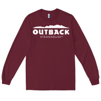Burgundy Outback Steakhouse Long Sleeve Tee - linhVisuals