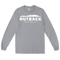Heather Grey Outback Steakhouse Long Sleeve Tee - linhVisuals