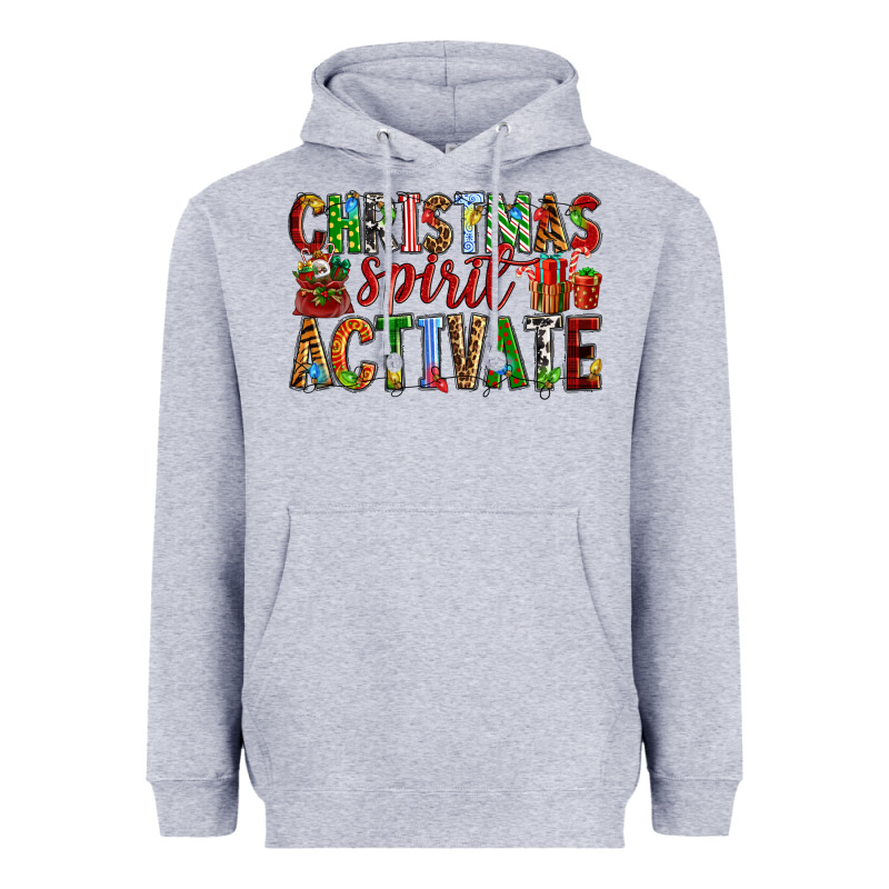 Christmas Spirit Activate Heavyweight Hoodie by RanaPortraitStore | Teevron