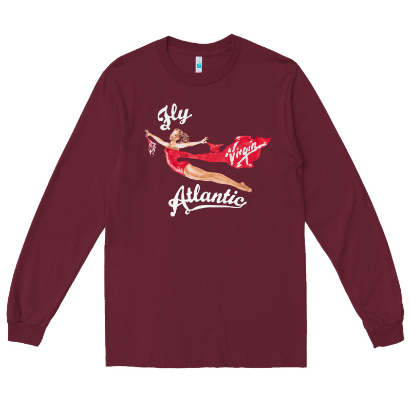 Princess Diana Virgin Atlantic Fly Atlantic Long Sleeve Tee by linhVisuals | Teevron