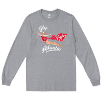 Heather Grey princess diana virgin atlantic fly atlantic Long Sleeve Tee - linhVisuals