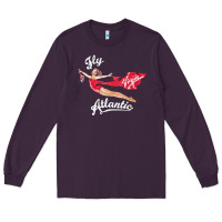 Plum princess diana virgin atlantic fly atlantic Long Sleeve Tee - linhVisuals