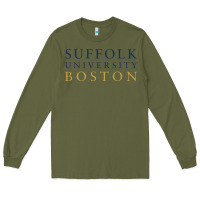 Army Green suffolk university Long Sleeve Tee - linhVisuals