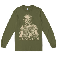 Army Green vintage charles bukowski Long Sleeve Tee - linhVisuals