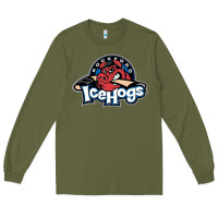 Army Green Ice-Hogs Long Sleeve Tee - linhVisuals