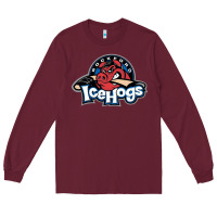Burgundy Ice-Hogs Long Sleeve Tee - linhVisuals
