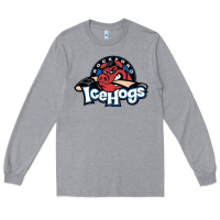 Heather Grey Ice-Hogs Long Sleeve Tee - linhVisuals