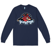 Navy Ice-Hogs Long Sleeve Tee - linhVisuals