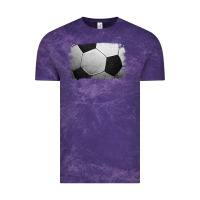 Cloud Purple Soccer Ball Brushstroke Vintage Tee - RanaPortraitStore