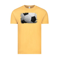 Vintage Mustard Soccer Ball Brushstroke Vintage Tee - RanaPortraitStore