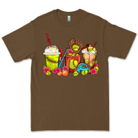 Cacao Softball Coffee Cups Premium Tee - FaDigitalArtStudio