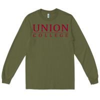 Army Green union college Long Sleeve Tee - linhVisuals