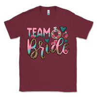 Burgundy team bride Classic Tee - OliviaCreatesArt