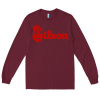 Burgundy wilson the volleyball from castaway Long Sleeve Tee - linhVisuals