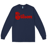 Navy wilson the volleyball from castaway Long Sleeve Tee - linhVisuals