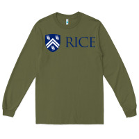 Army Green Rice University Long Sleeve Tee - linhVisuals