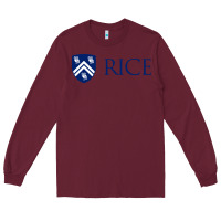 Burgundy Rice University Long Sleeve Tee - linhVisuals