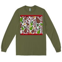Army Green Christmas Cakes Long Sleeve Tee - CowhideDigitalArt