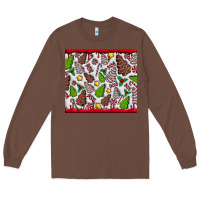 Chestnut Christmas Cakes Long Sleeve Tee - CowhideDigitalArt