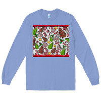 Colony Blue Christmas Cakes Long Sleeve Tee - CowhideDigitalArt