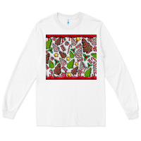 White Christmas Cakes Long Sleeve Tee - CowhideDigitalArt