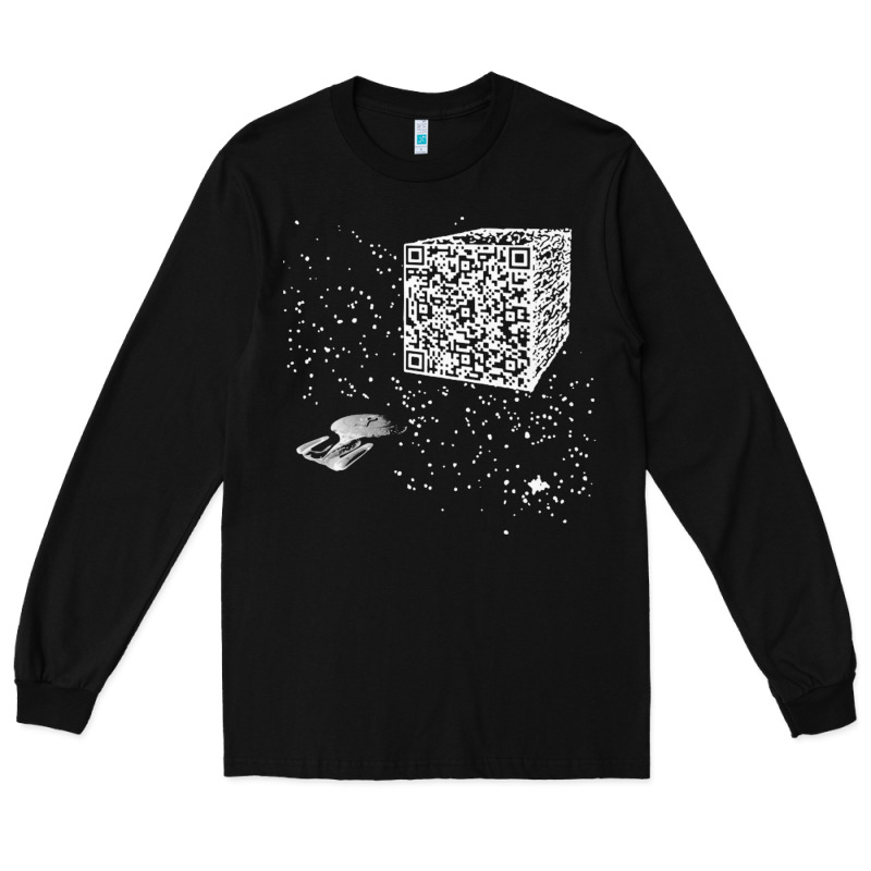 Qr Code Cube We Are The Borg Long Sleeve Tee by linhVisuals | Teevron
