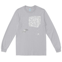 Moon Dust qr code cube we are the borg Long Sleeve Tee - linhVisuals