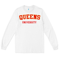 White queens university Long Sleeve Tee - linhVisuals