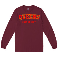 Burgundy queens university Long Sleeve Tee - linhVisuals