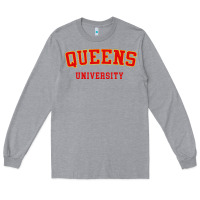 Heather Grey queens university Long Sleeve Tee - linhVisuals