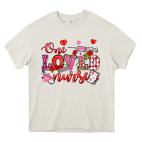 Cream one loved nurse valentine's day Heavy Core Tee - OliviaCreatesArt
