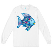 White rainbow fish Long Sleeve Tee - linhVisuals