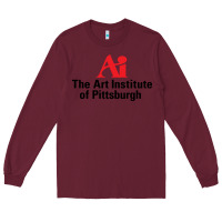 Burgundy Art Institute of Pittsburgh Long Sleeve Tee - linhVisuals