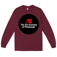 Burgundy Art Institute of Pittsburgh Long Sleeve Tee - linhVisuals