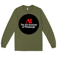 Army Green Art Institute of Pittsburgh Long Sleeve Tee - linhVisuals