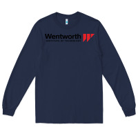 Navy wentworth institute of technology Long Sleeve Tee - linhVisuals