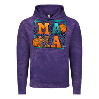 Cloud Purple leopard basketball mama Mother's Day Vintage Hoodie - LillyAllenDesigns